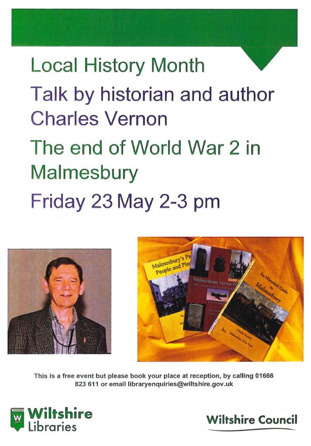 Local History Month- The End of World War 2 in Malmesbury - Talk by Charles Vernon